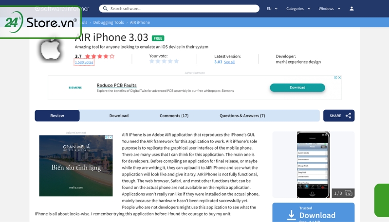 phần mềm iOS trên PC
