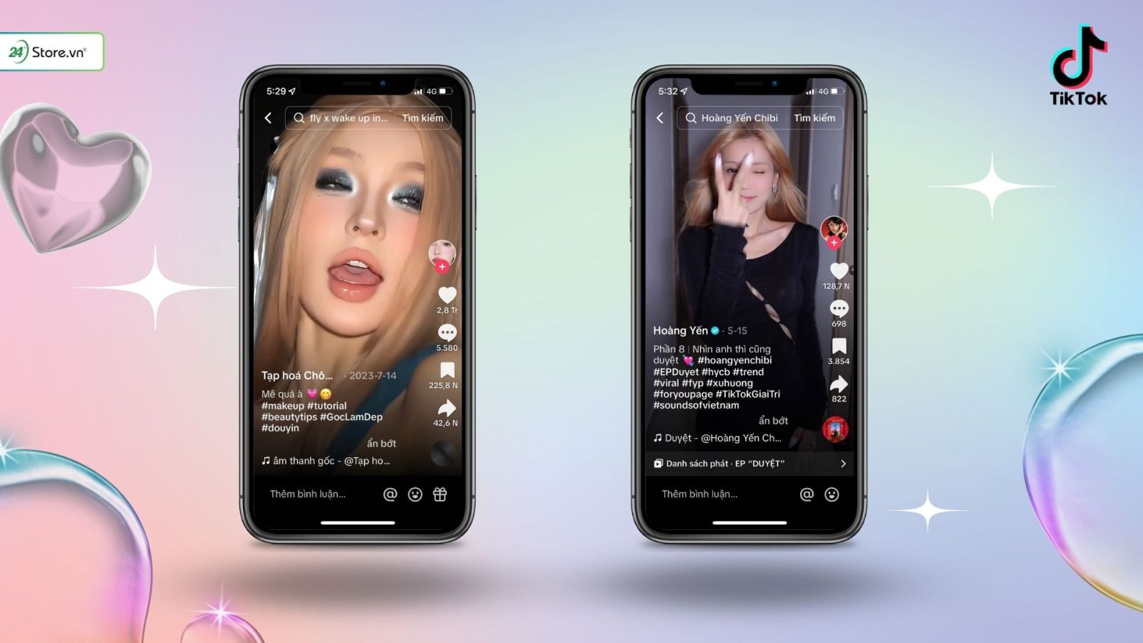 Dùng các Hashtag TikTok liên quan đến nội dung video