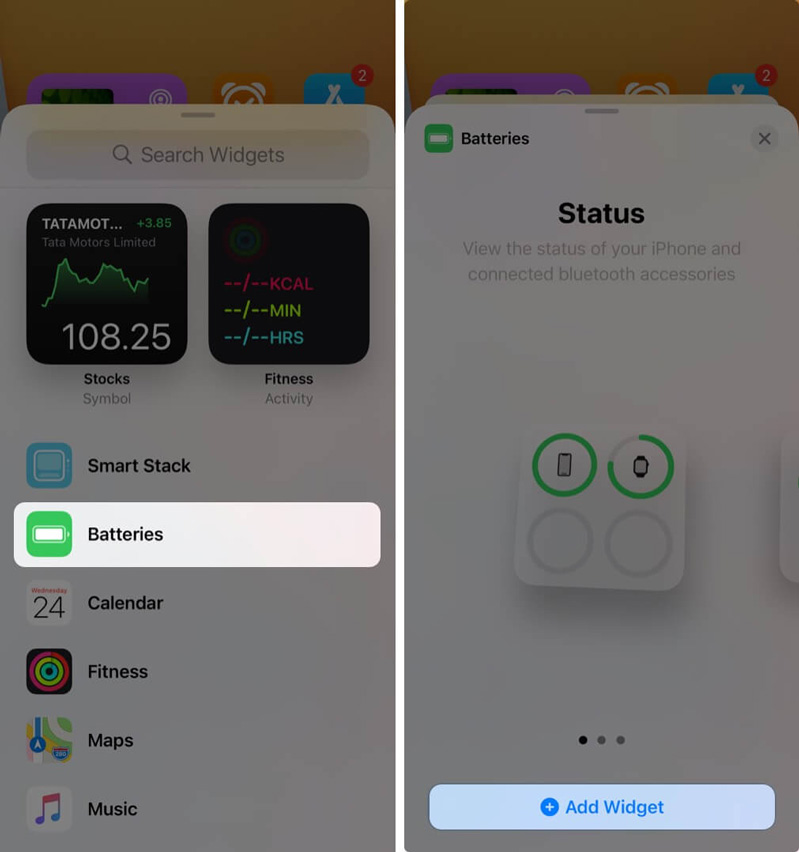 Hiển thị phần trăm pin iPhone 13