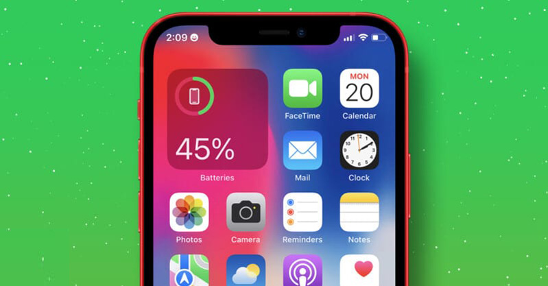 Hiển thị phần trăm pin iPhone 13 nhanh