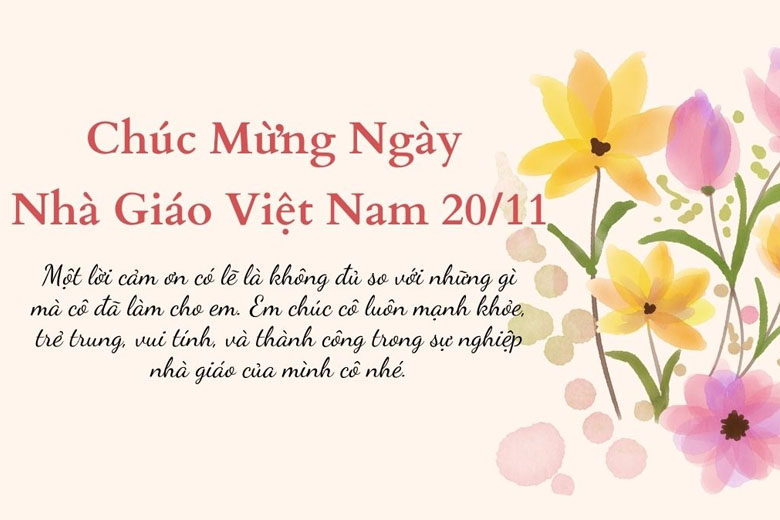 hình ảnh 20/11 kèm lời chúc hay và ý nghĩa nhất