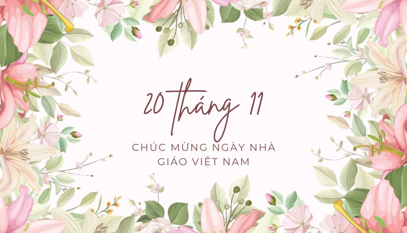 hình ảnh 20/11 kèm lời chúc hay và ý nghĩa nhất