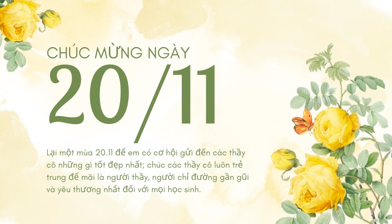 Hình ảnh thiệp 20/11 đẹp nhất tặng thầy cô giáo