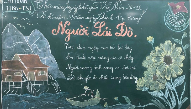 Hình ảnh báo tường 20/11 đẹp