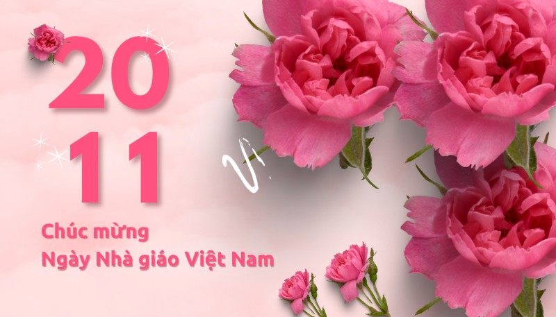 Hình ảnh thiệp 20/11 đẹp nhất tặng thầy cô giáo