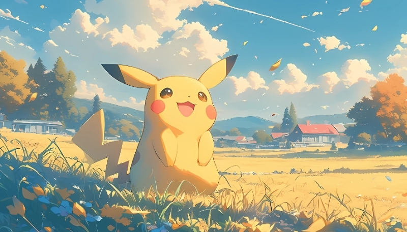 ảnh nền pokemon pikachu cute 4k