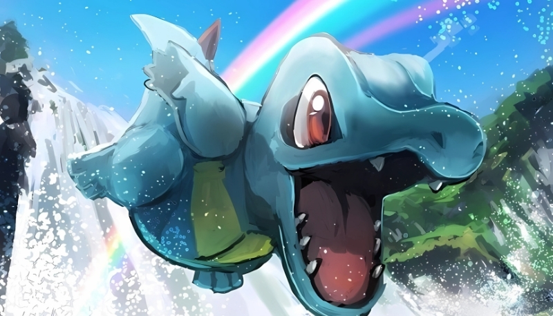 hình ảnh pokemon totodile tinh nghịch cho pc