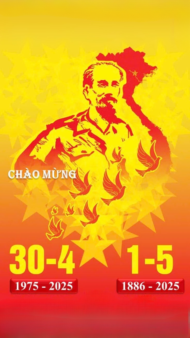 hình nền 30/4 Bác Hồ
