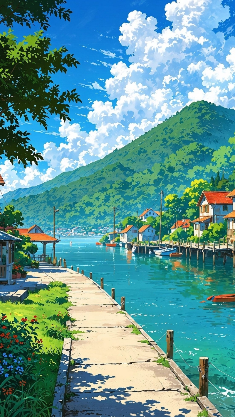 ảnh nền 8d anime trầm lắng