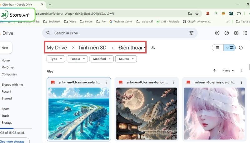 cách tải ảnh nền 8d