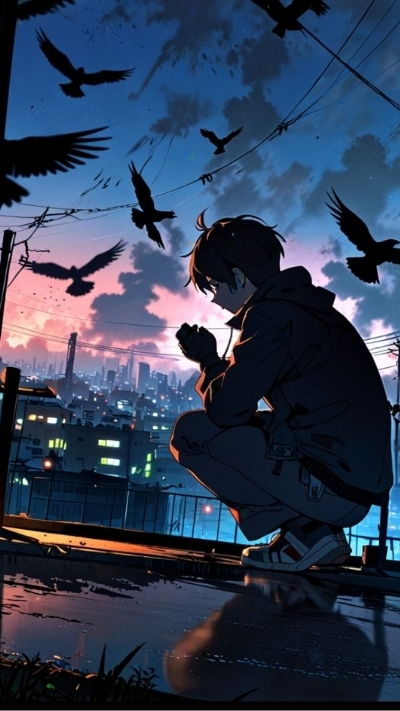 Ảnh anime nam buồn đẹp nhất