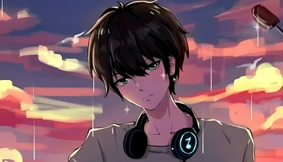 Ảnh anime nam cool ngầu laptop