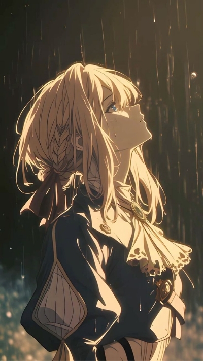ảnh nền anime nữ buồn trầm ngâm