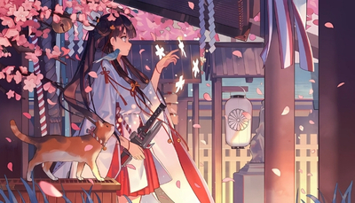 ảnh nền anime nữ cổ trang kỳ ảo