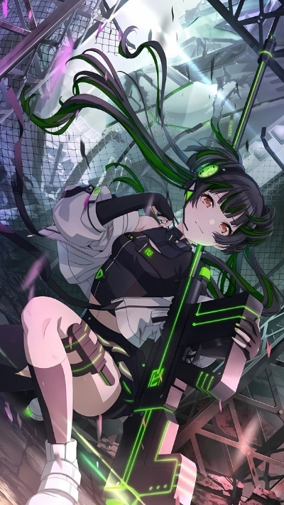 ảnh nền anime nữ ngầu mạnh mẽ