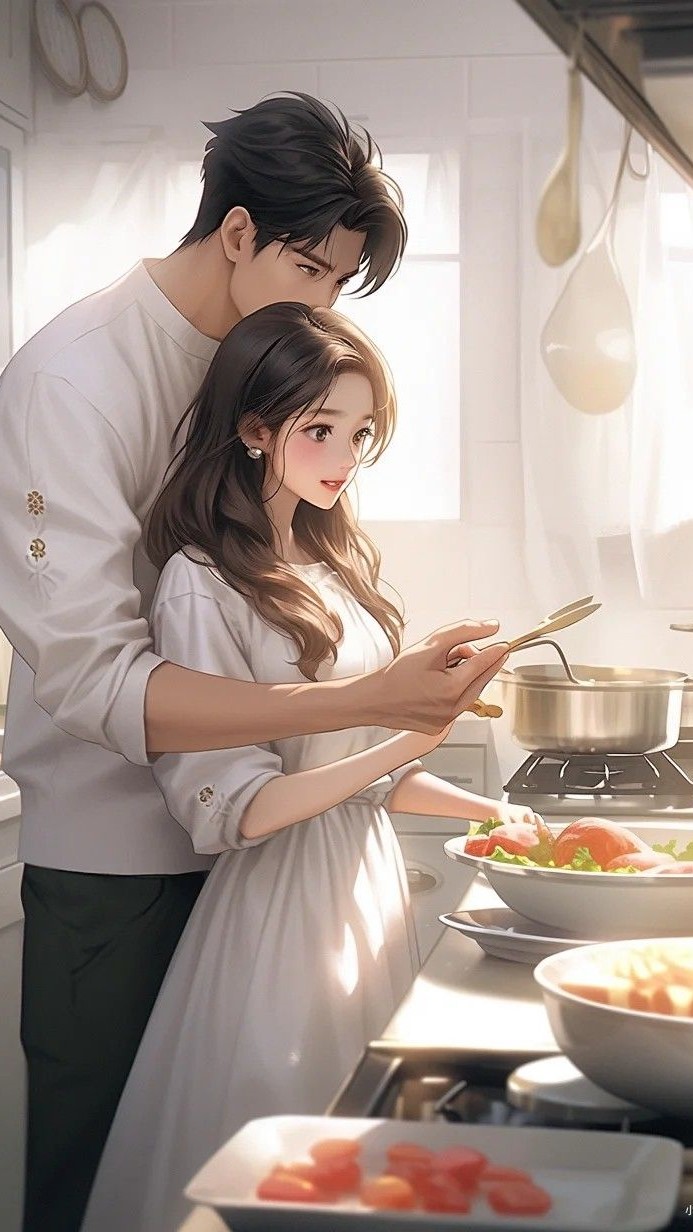 hình nền anime cặp đôi cute