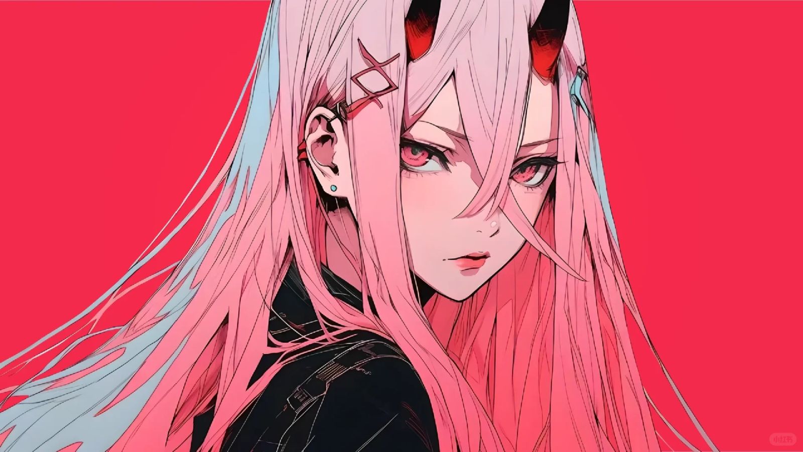 hình nền anime máy tính 4K ngầu nữ