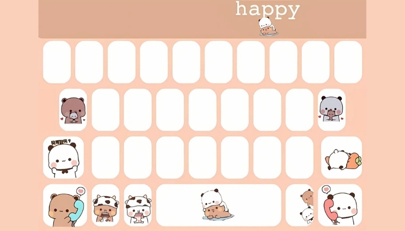 ảnh nền bàn phím cute màu hồng