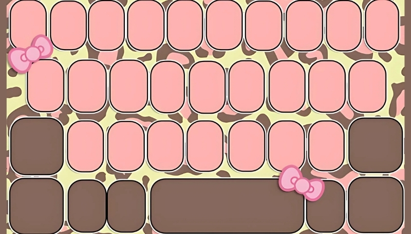 Ảnh nền bàn phím pastel màu hồng