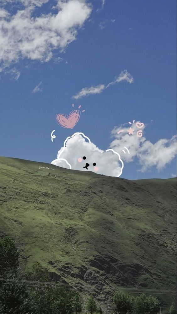 hình nền bầu trời cute
