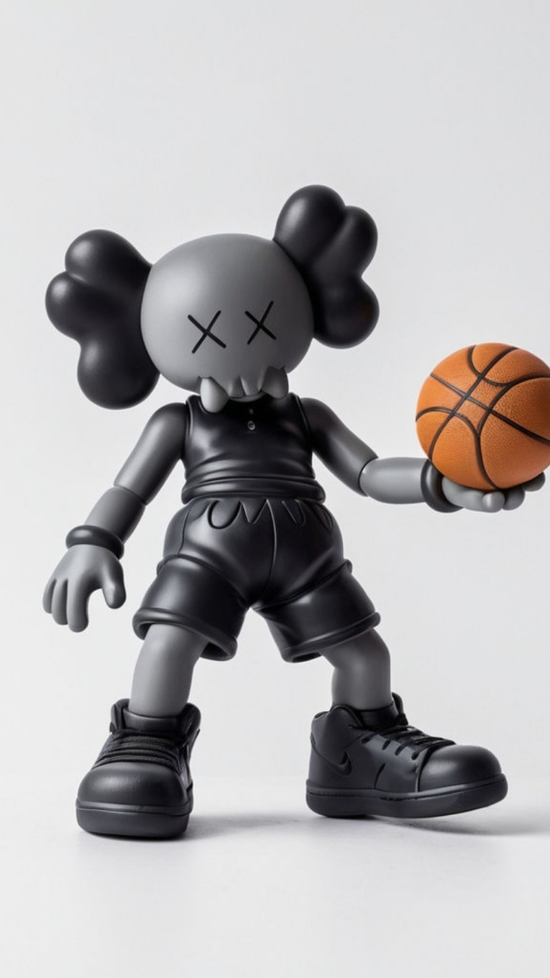 hình nền bearbrick 3d nét sâu