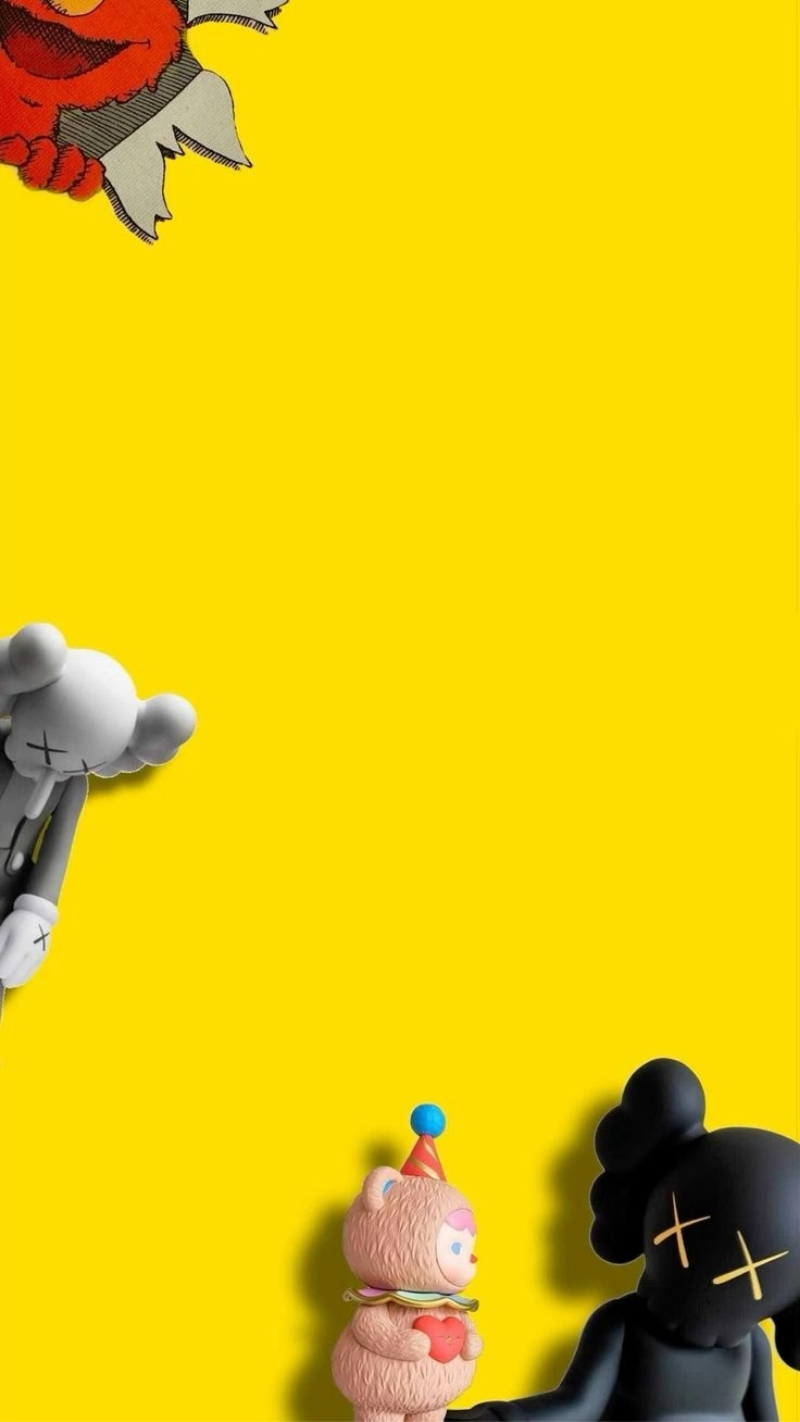 hình nền bearbrick hoạt hình trẻ trung