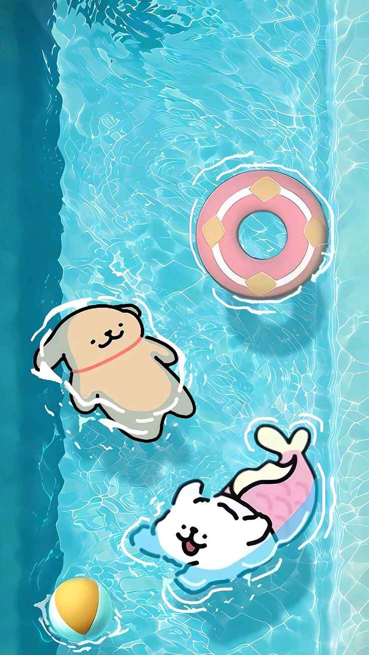 Hình nền biển cute, dễ thương cho điện thoại iPhone