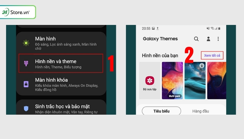 Cách cài hình nền cho Android Samsung 