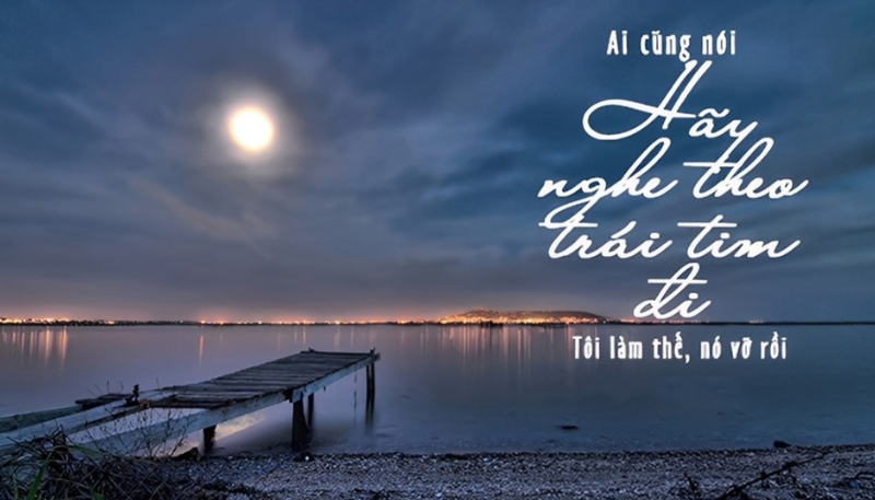 Hình nền buồn có chữ