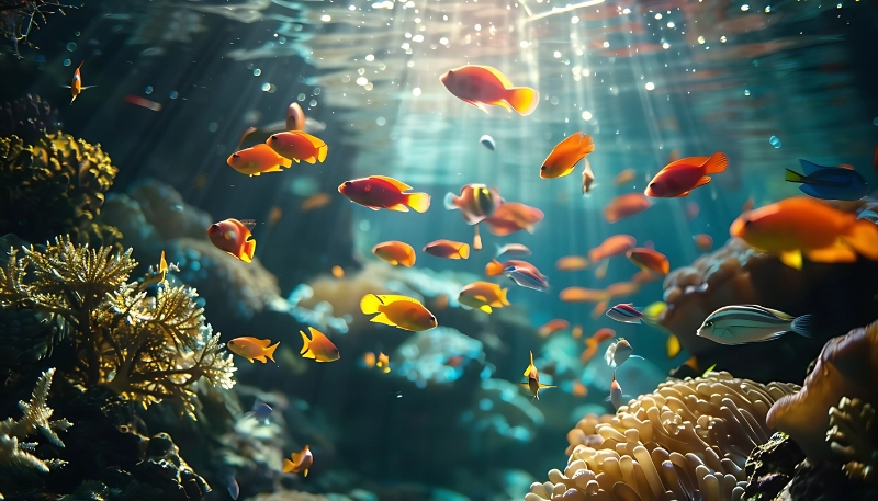 Ảnh nền cá betta 3D lôi cuốn