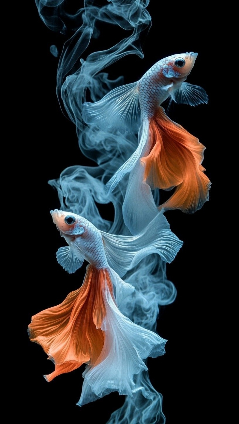 Ảnh nền cá betta 3D nghệ thuật