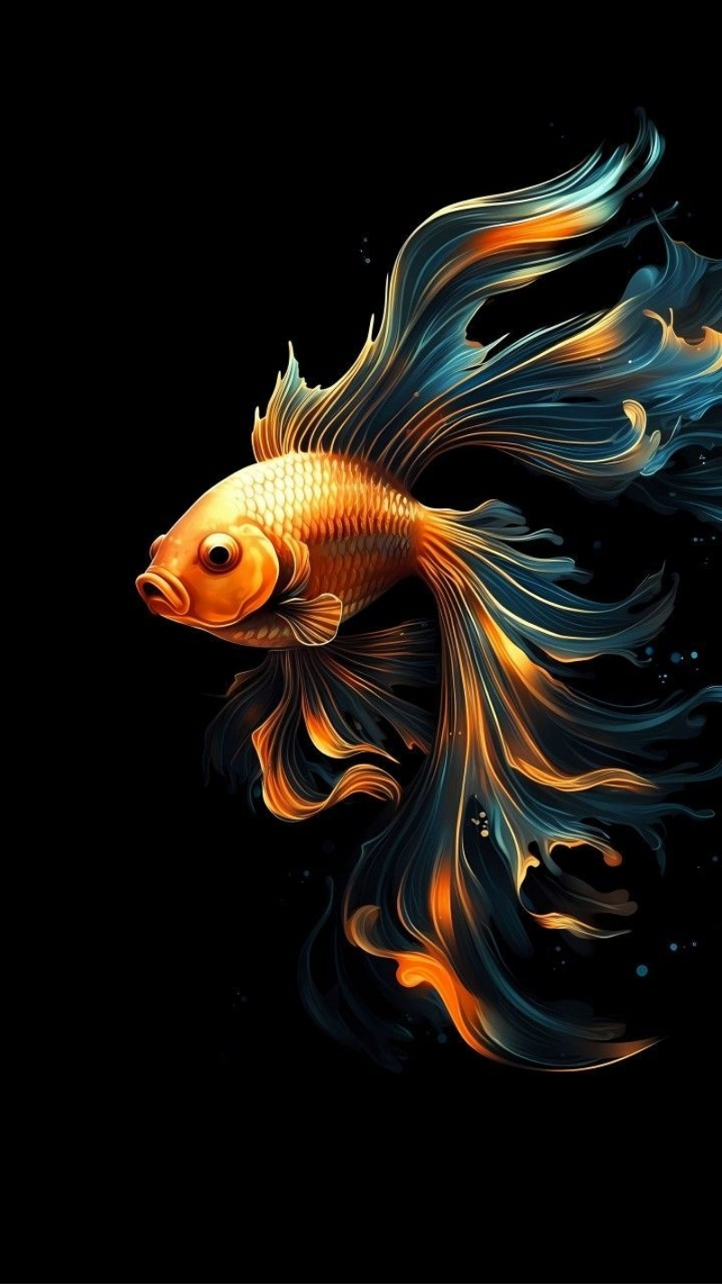 Ảnh nền cá betta 3D sống động