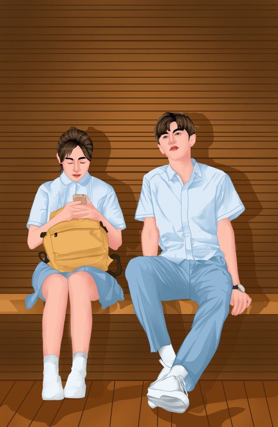 hình nền điện thoại cặp đôi cute