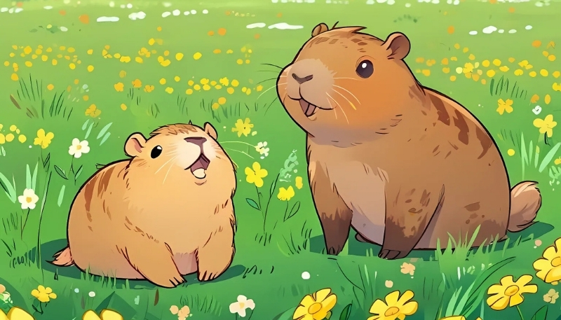 anh dai dien capybara may tinh cute