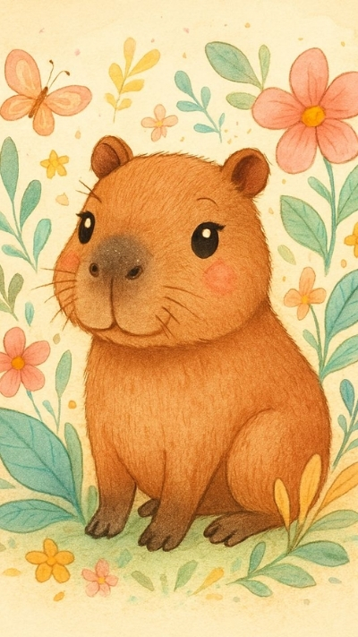 anh nen capybara 4k nhe nhang