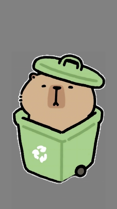 anh nen capybara chibi mau sac