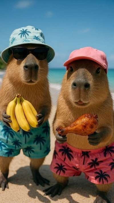 anh nen capybara chill nam nhat