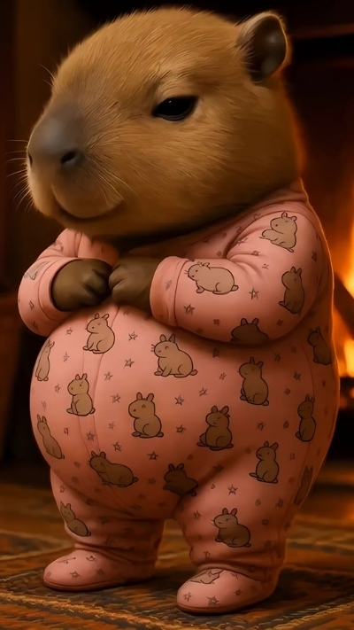 anh nen capybara chill sang som