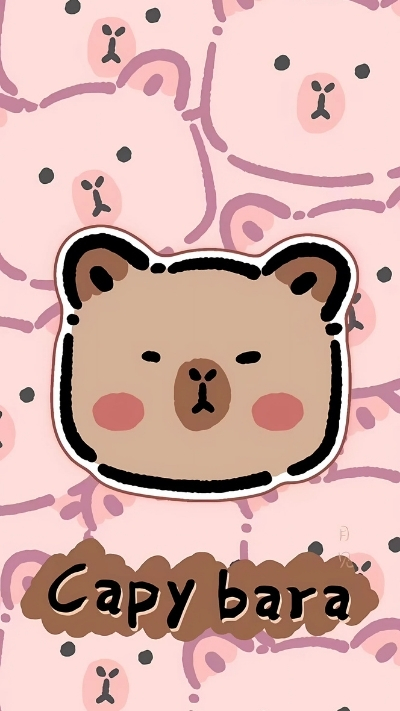anh nen capybara mau hong sang tao