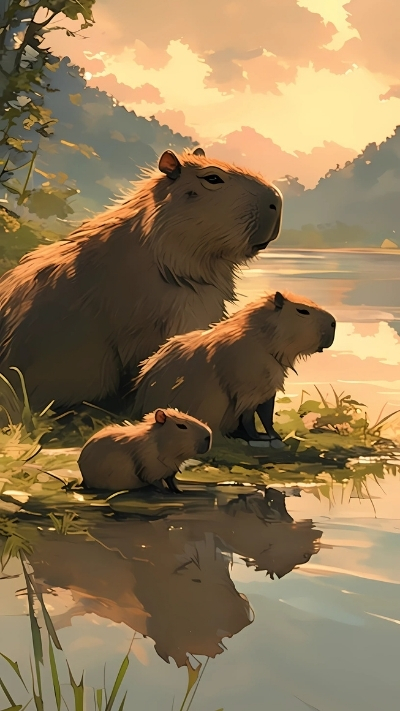anh nen capybara nghe thuat cam xuc