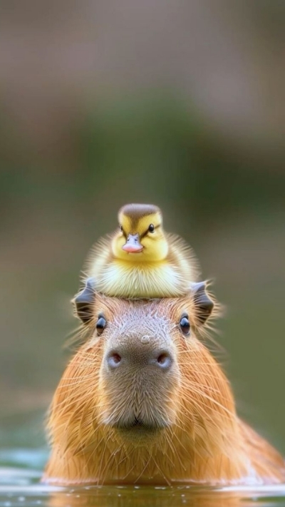 anh nen capybara nghe thuat mau sac