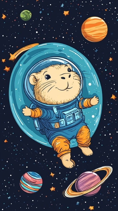 anh nen capybara nghe thuat vo thuc