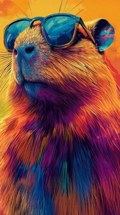anh nen capybara ve tay tinh te