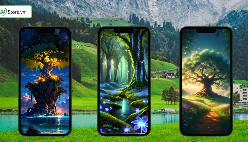 hình nền cây xanh dành cho điện thoại