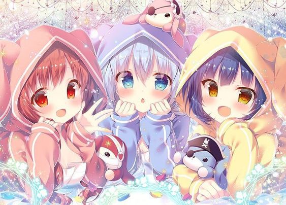 hình nền chibi anime hoạt hình