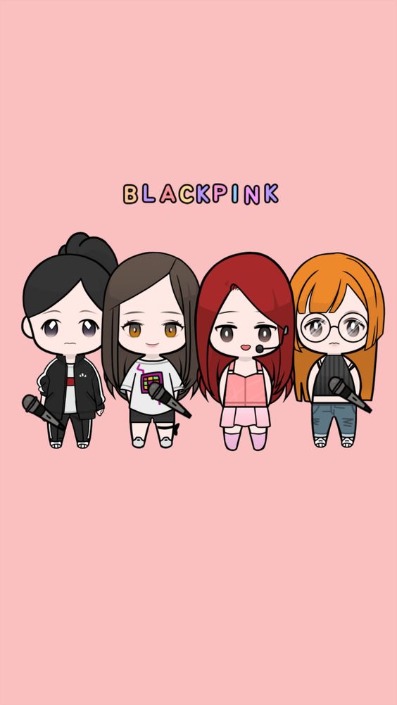 hình nền chibi blackpink cute 