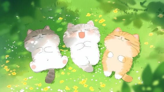 hình nền chibi mèo