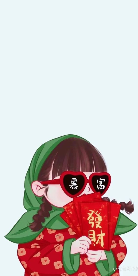 hình nền tết chibi