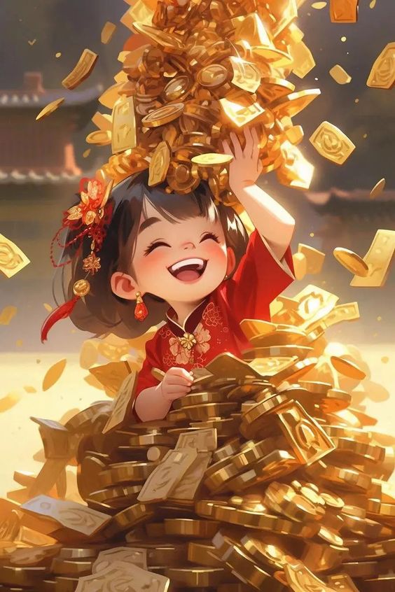 hình nền tết chibi