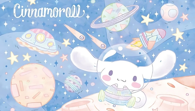 Hình nền Cinnamoroll cute cho máy tính